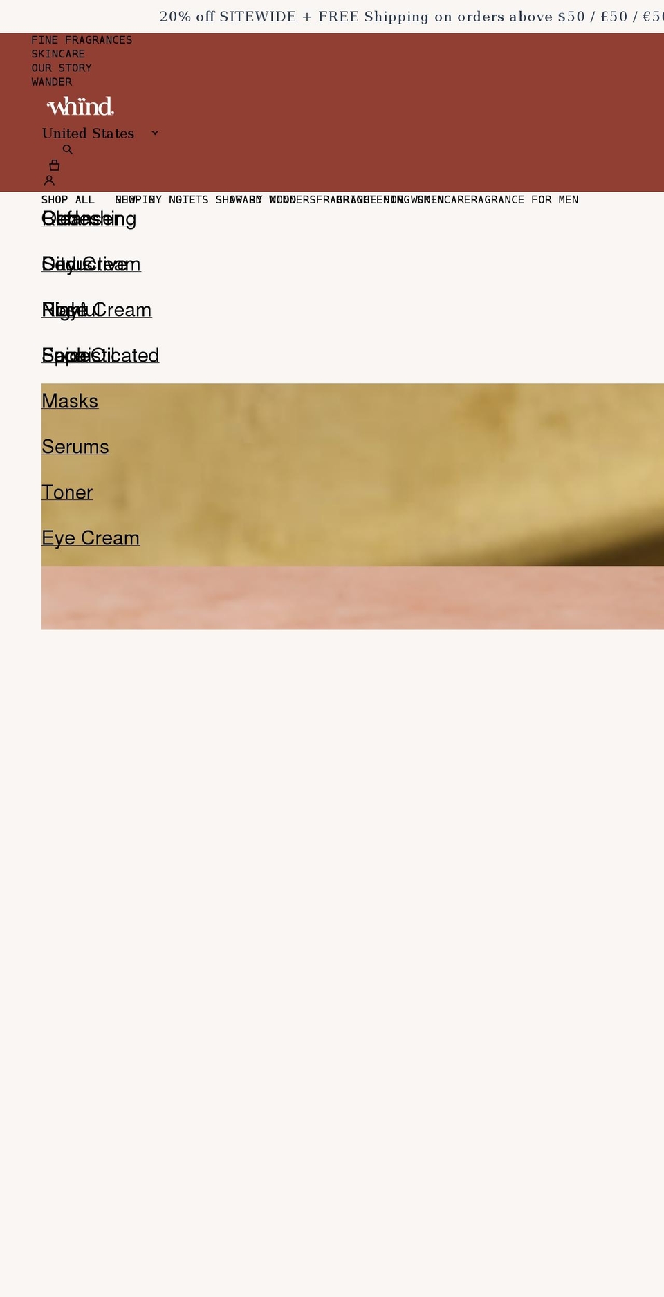 whind.com shopify website screenshot