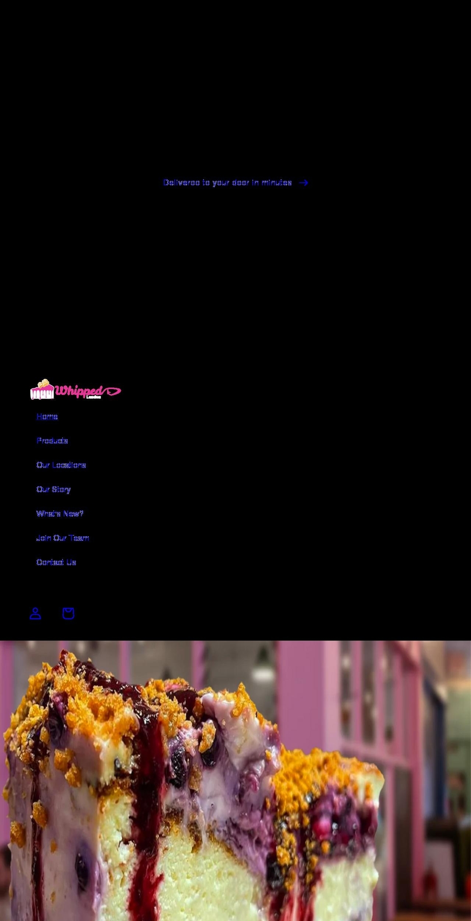 whippedlondon.com shopify website screenshot