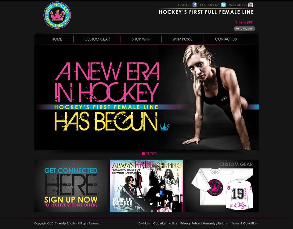 whipsports.com shopify website screenshot