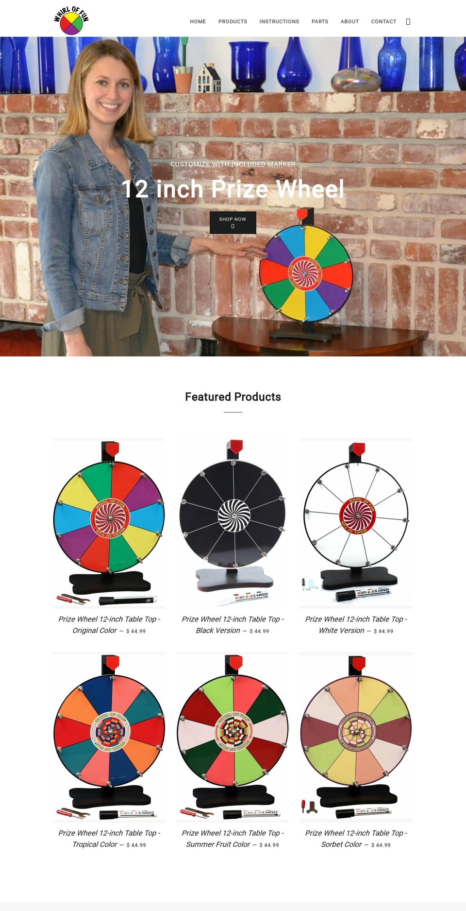 whirloffun.com shopify website screenshot