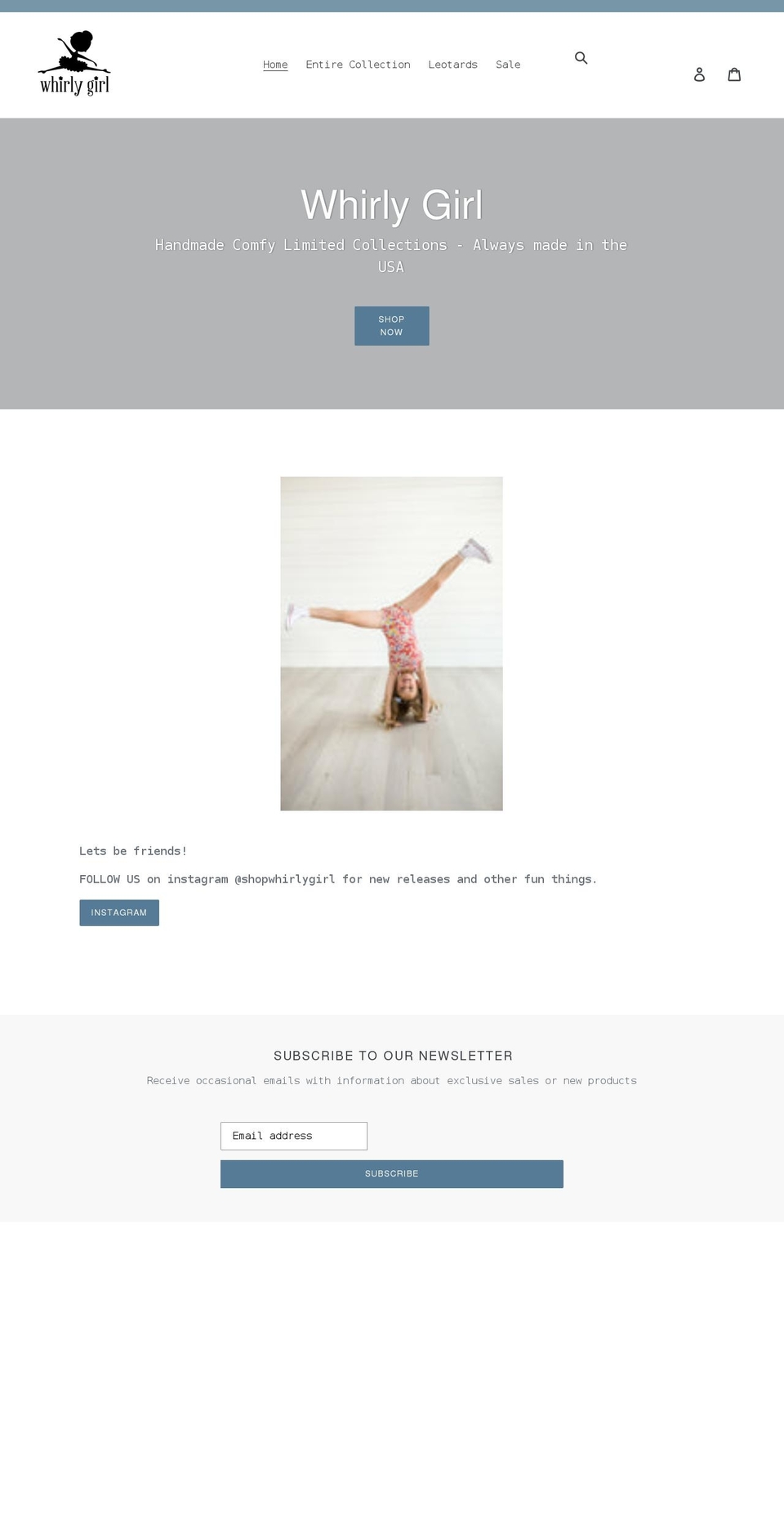 whirlygirlshop.com shopify website screenshot