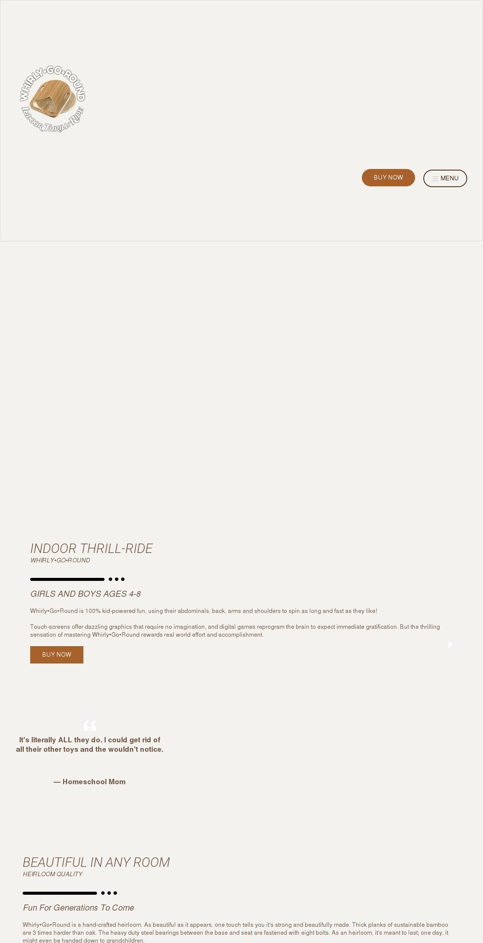 whirlygoround.com shopify website screenshot