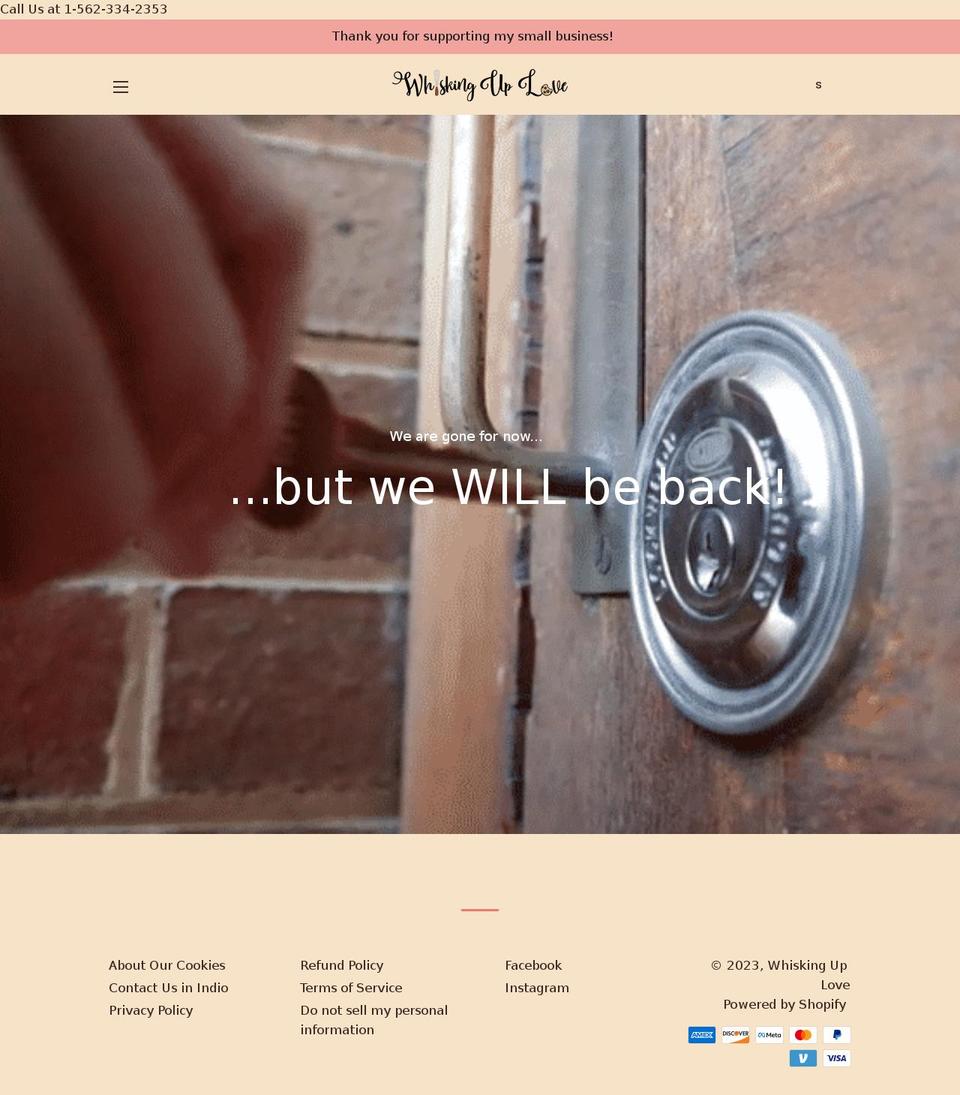 whiskinguplove.com shopify website screenshot