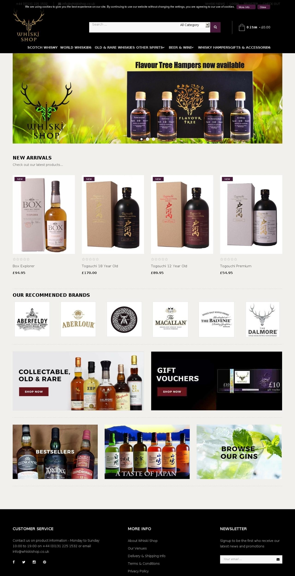 whiskishop.com shopify website screenshot