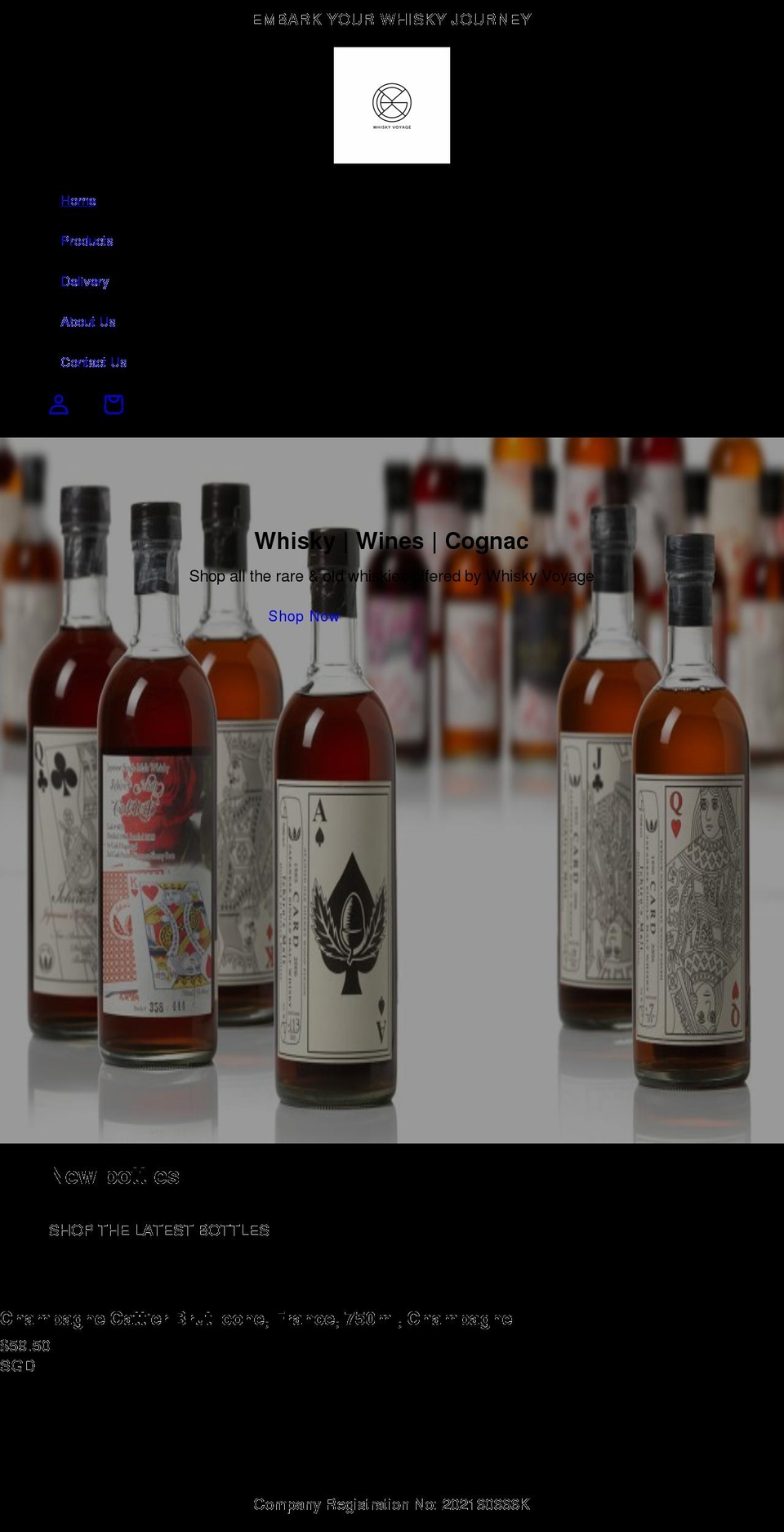 whiskyvoyage.com shopify website screenshot