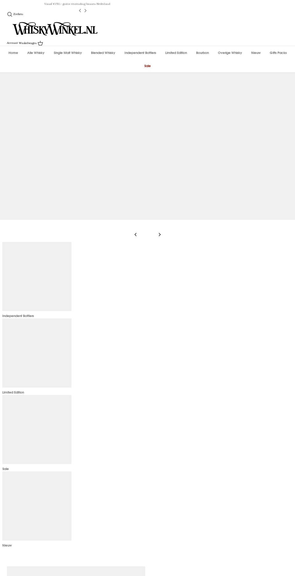 whiskywinkel.nl shopify website screenshot