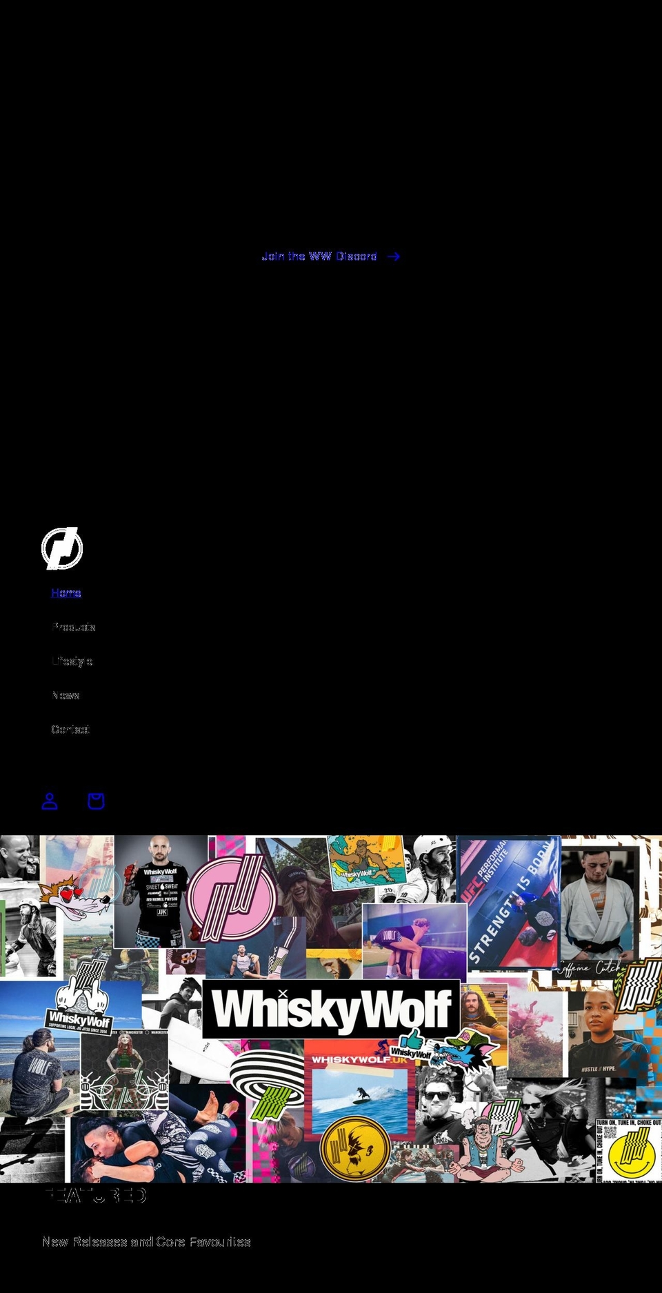 whiskywolf.uk shopify website screenshot