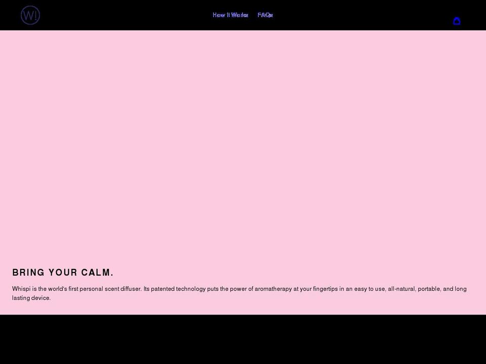 whispibrand.com shopify website screenshot
