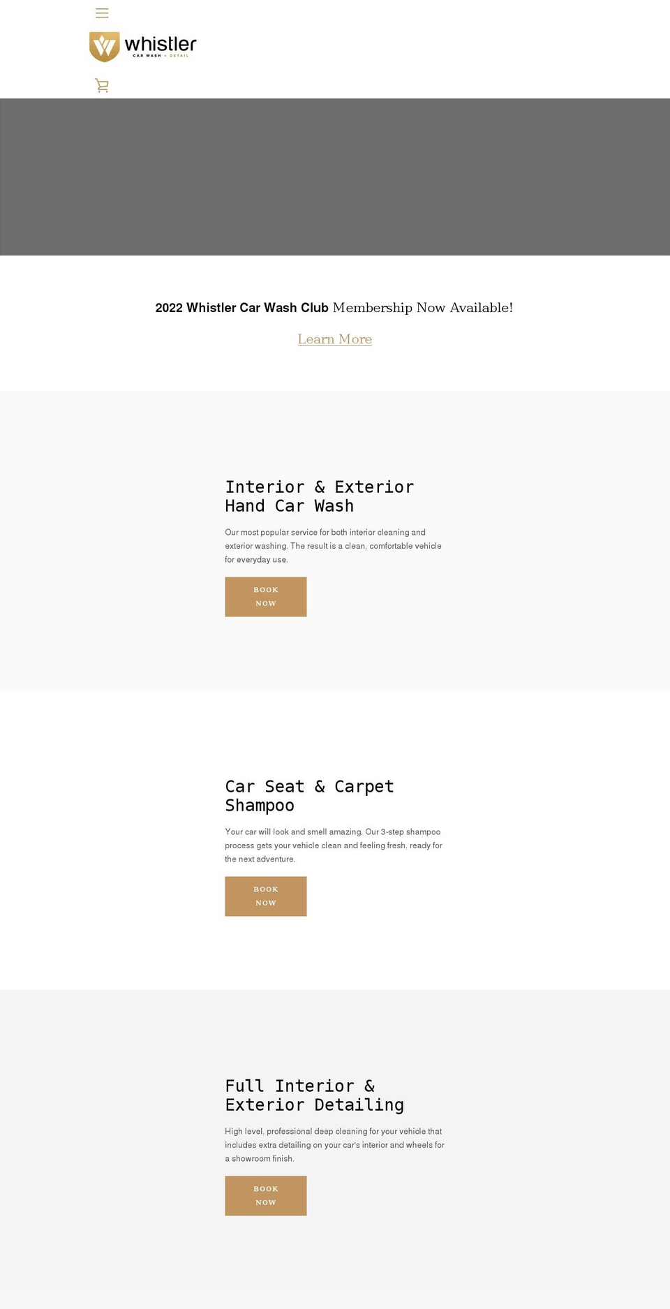 whistlercarwash.ca shopify website screenshot