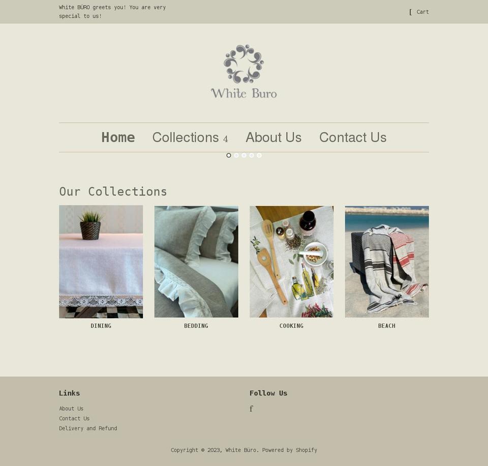 white-buro.com shopify website screenshot