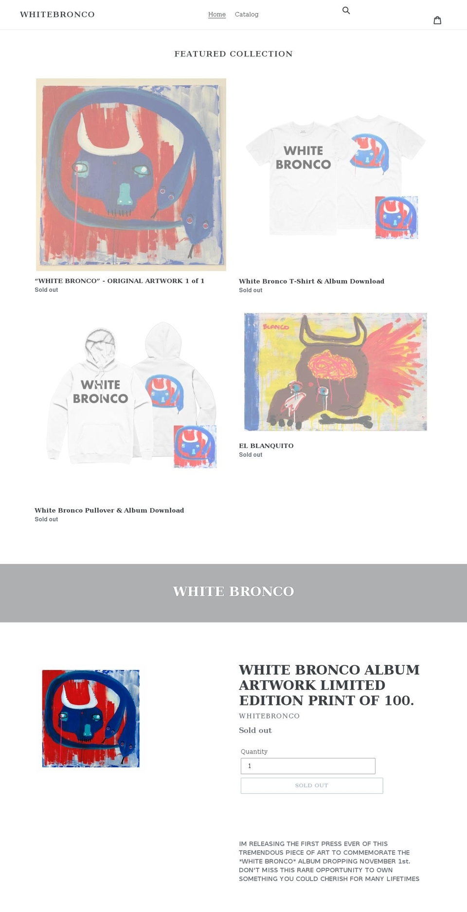 whitebbbronco.com shopify website screenshot