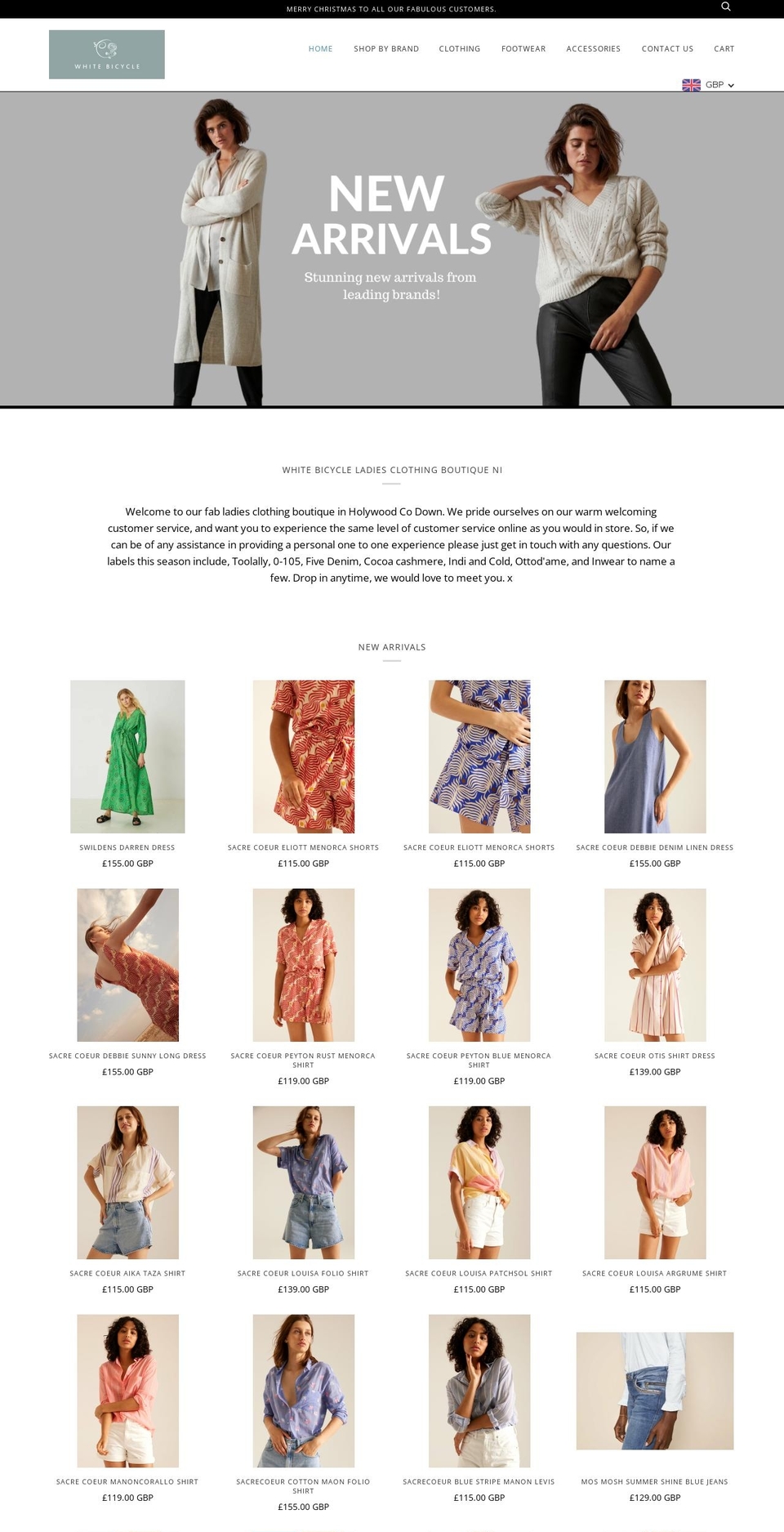 whitebicycle.co.uk shopify website screenshot