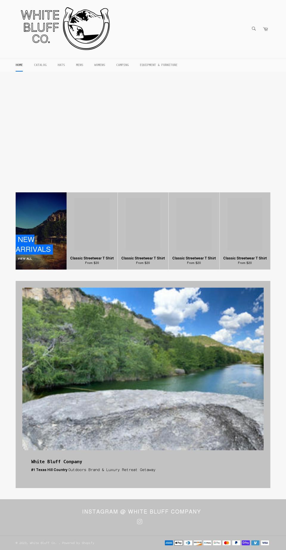 whitebluffcompany.com shopify website screenshot