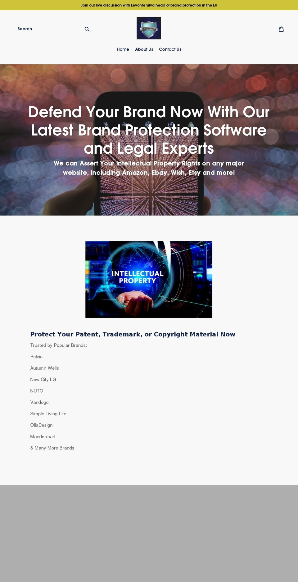 whitebrandprotection.com shopify website screenshot