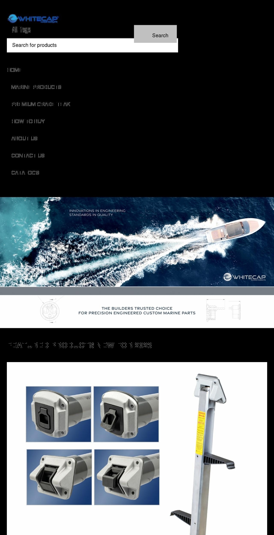 whitecapmarineproducts.com shopify website screenshot