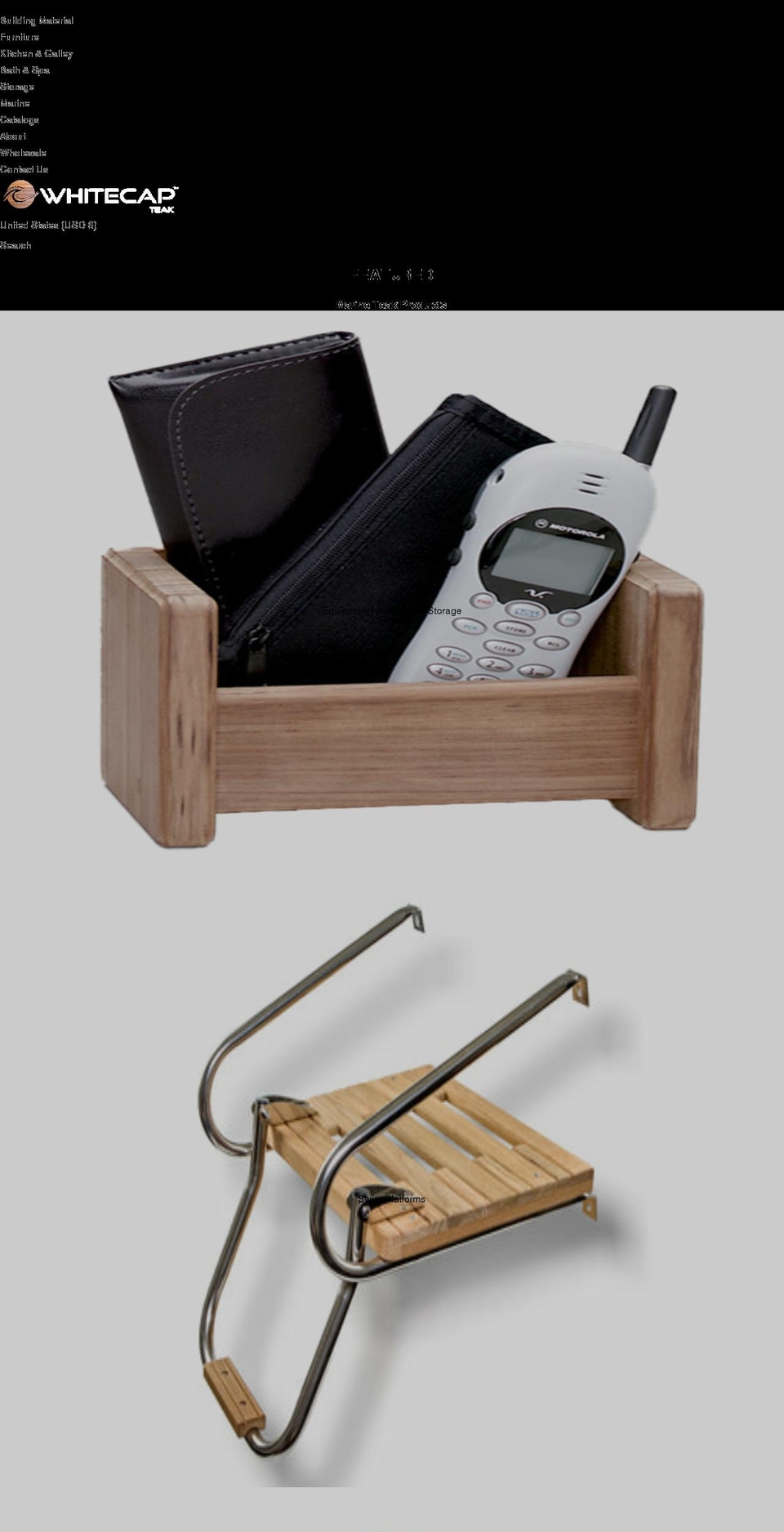 whitecapteakproducts.com shopify website screenshot