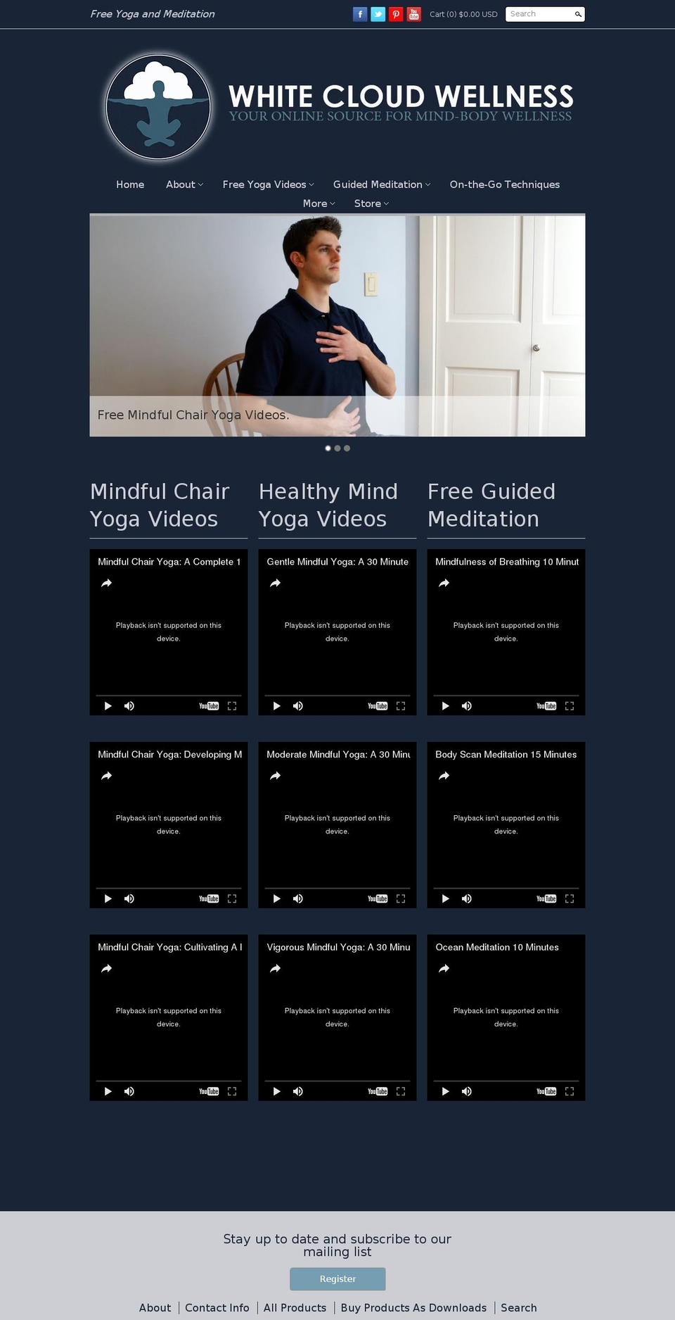 whitecloudwellness.com shopify website screenshot