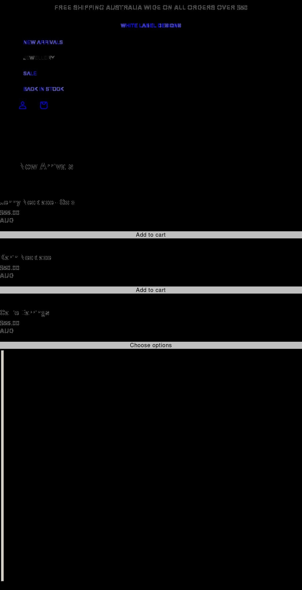 whitelabeldesigns.com shopify website screenshot