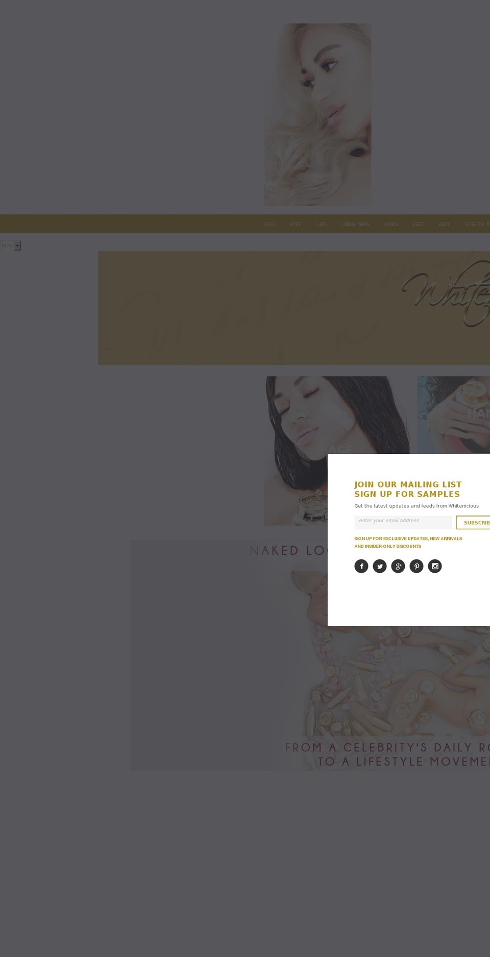 whitenicious.net shopify website screenshot