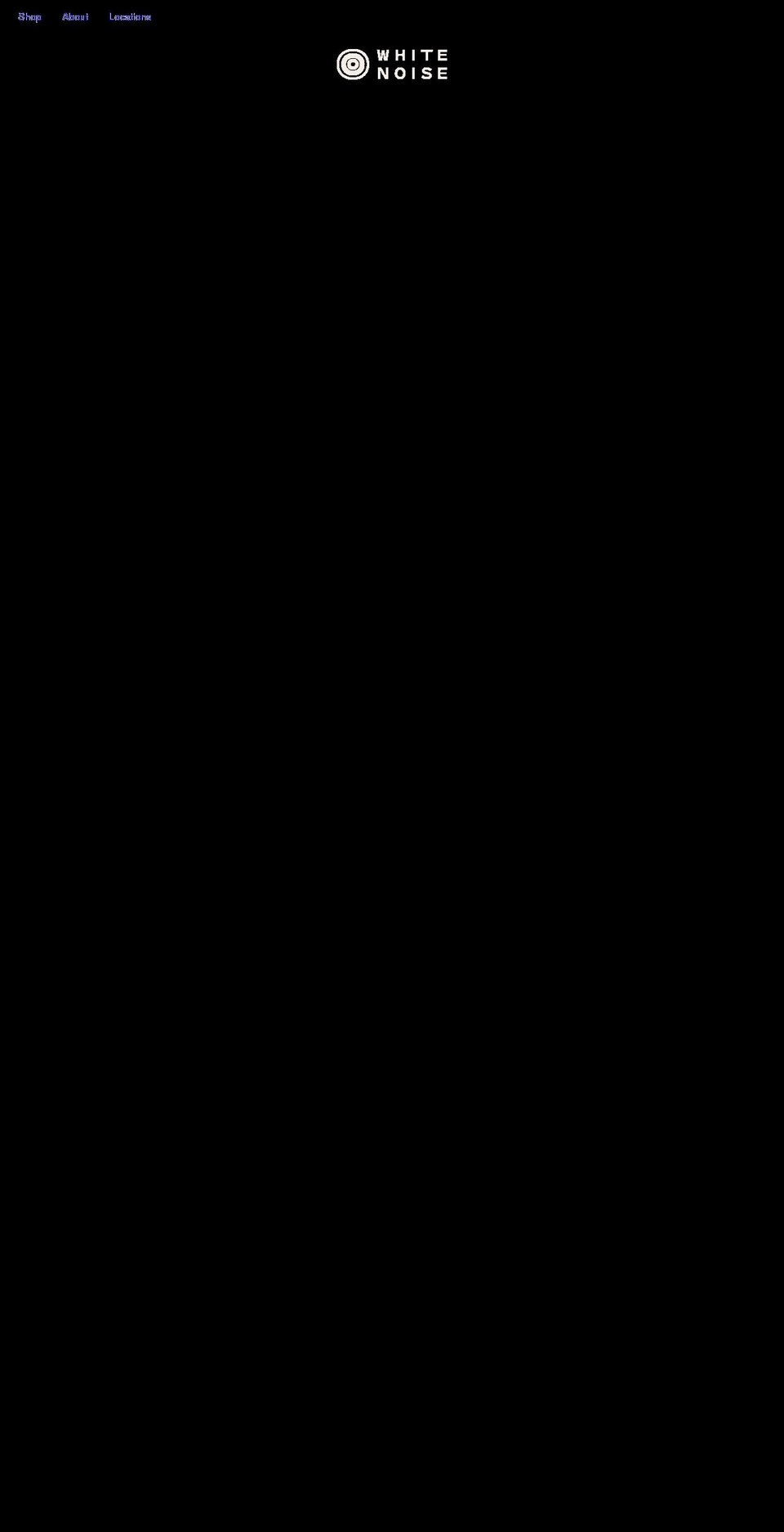 whitenoisecoffeeco.com shopify website screenshot