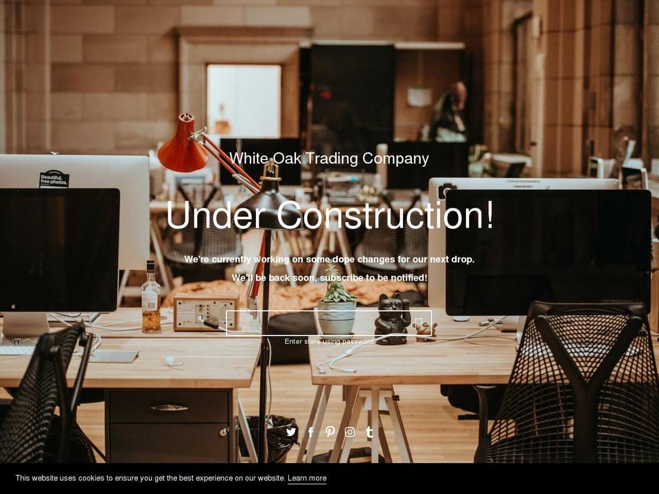 General store theme Shopify theme site example whiteoaktradingcompany.com