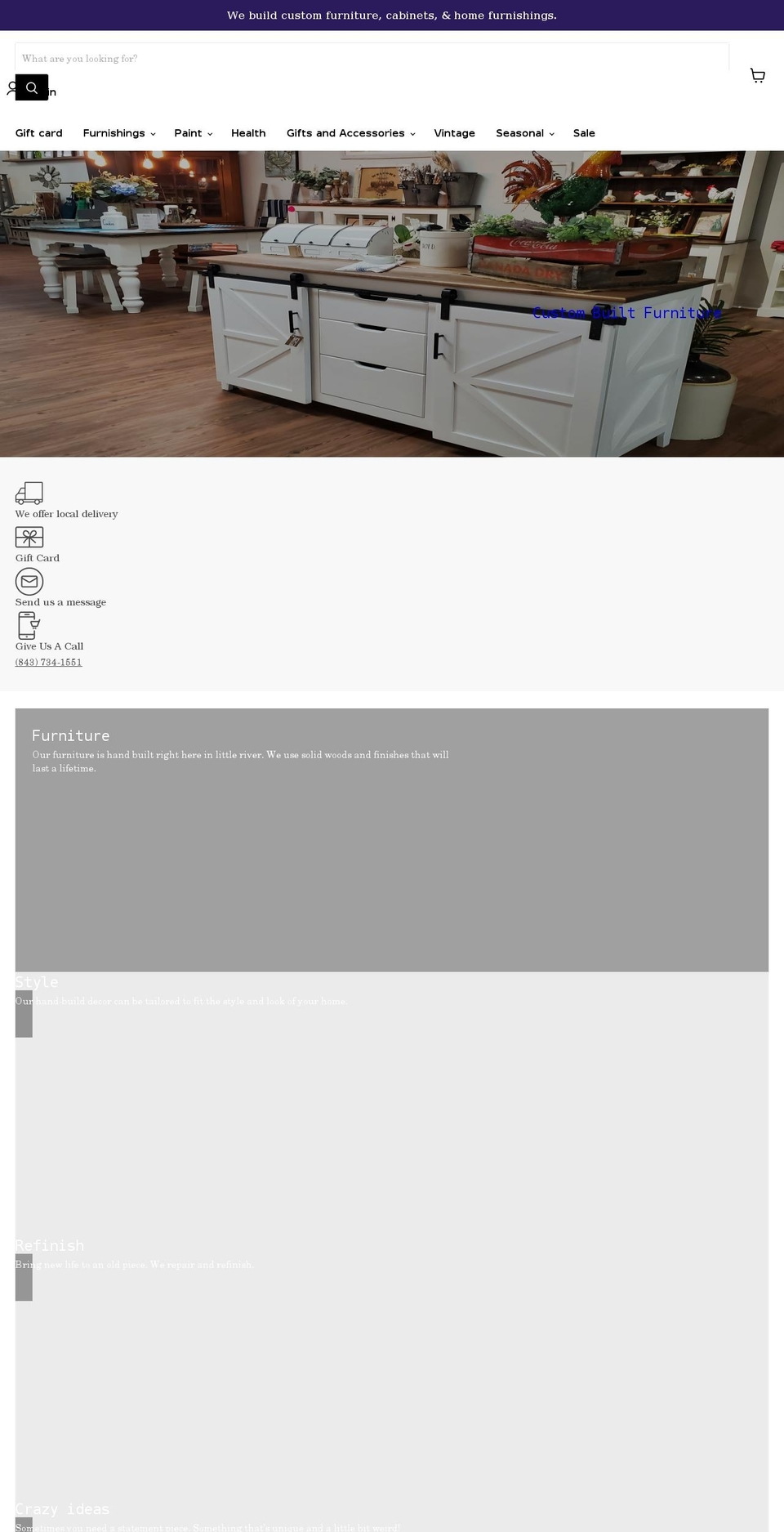 whitepineartisanmarket.com shopify website screenshot