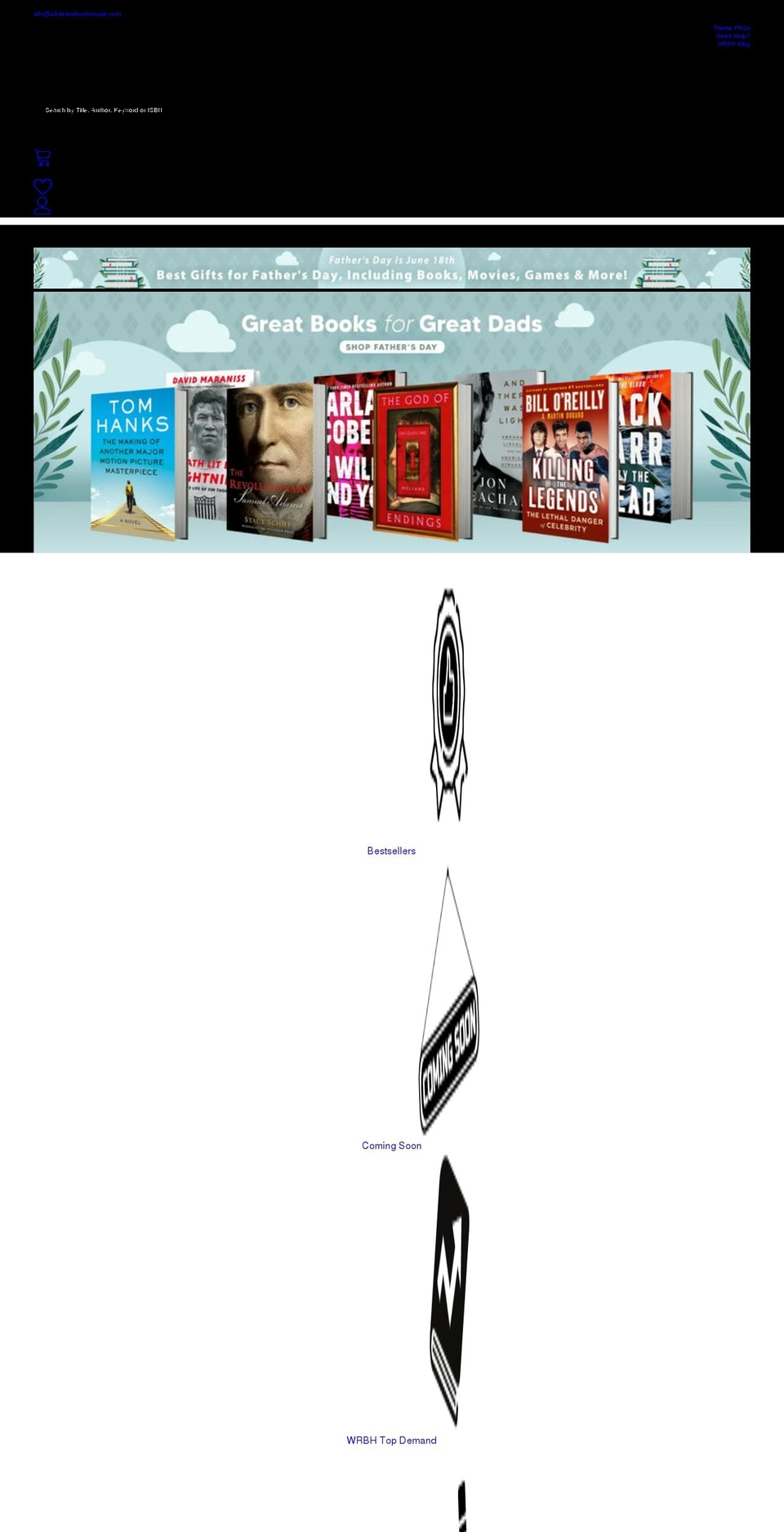 whiterainbookhouse.com shopify website screenshot