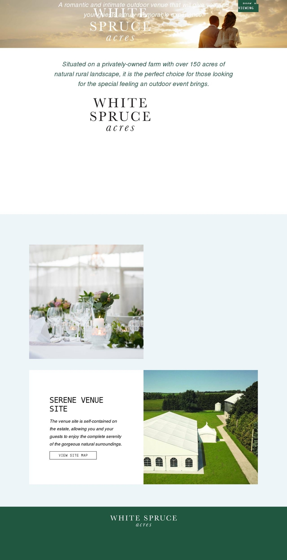 whitespruceacres.com shopify website screenshot