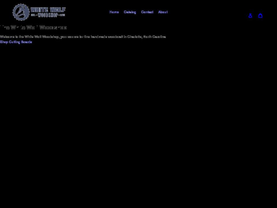 whitewolfwoodshop.com shopify website screenshot