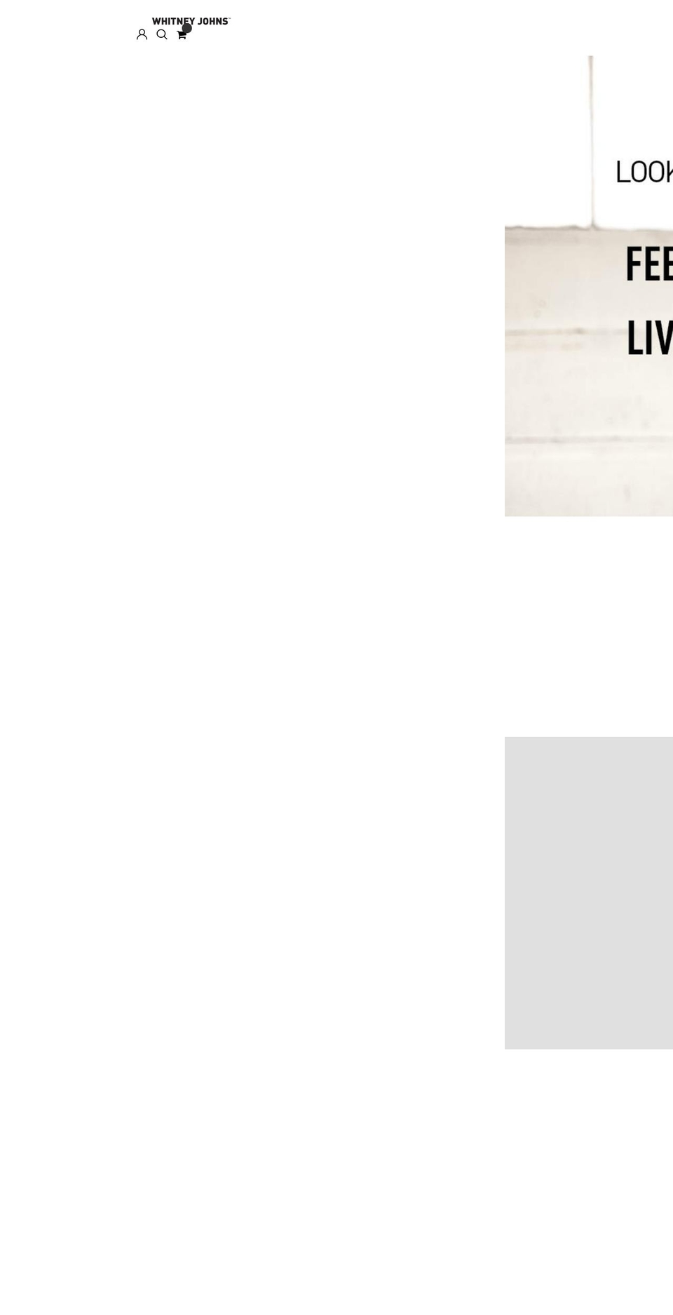 whitneyjohns.com shopify website screenshot