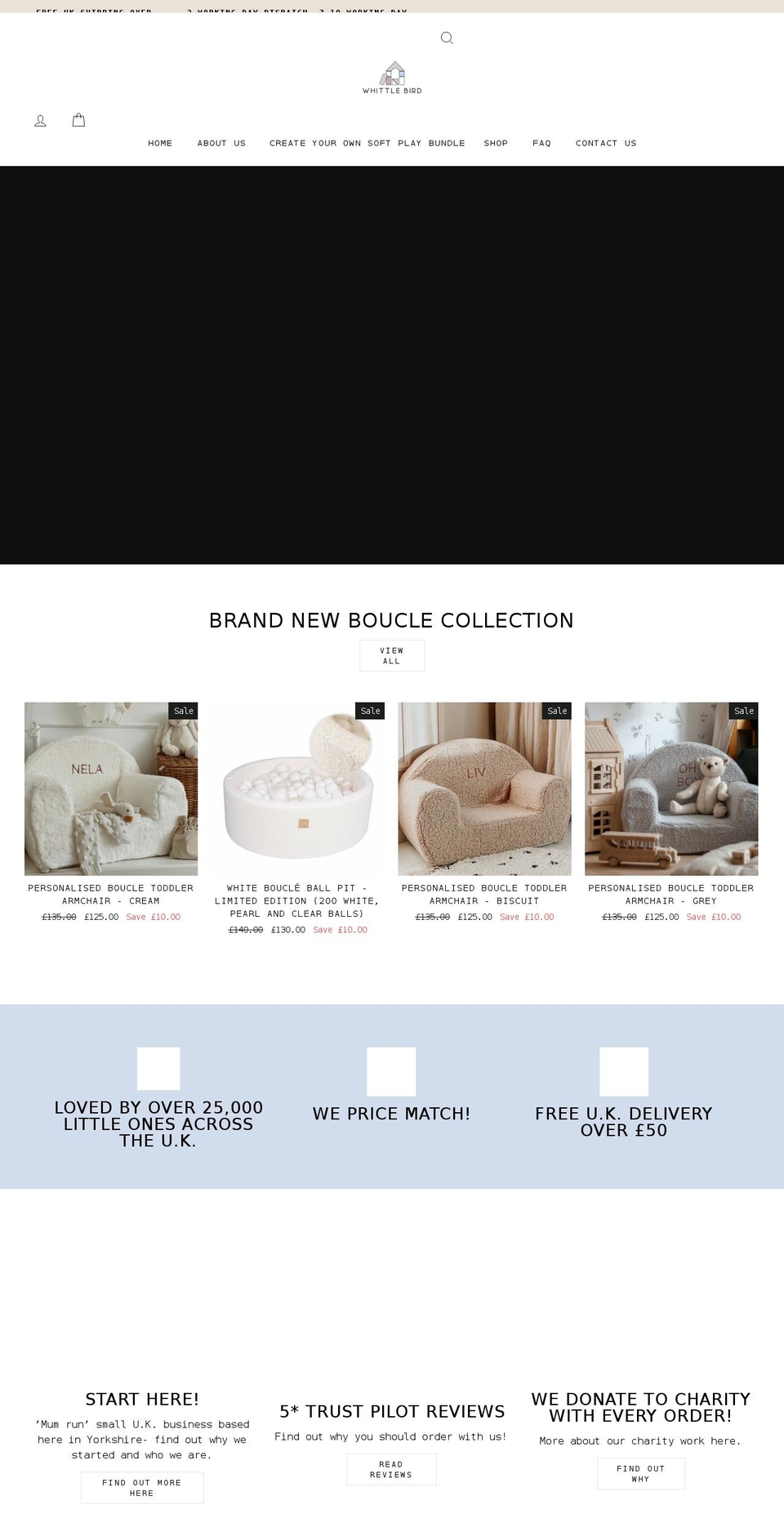 whittlebirduk.com shopify website screenshot