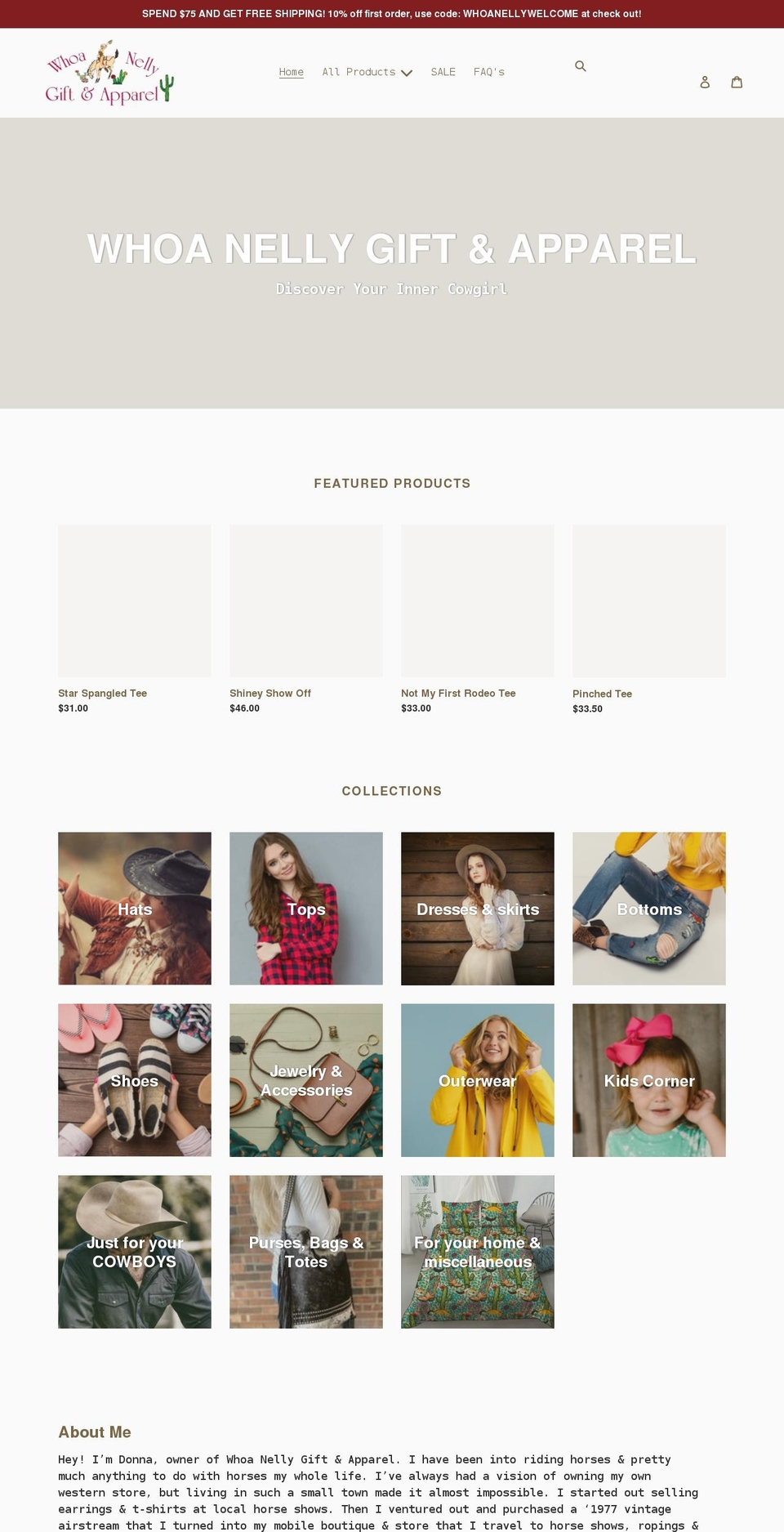 whoanellyga.com shopify website screenshot