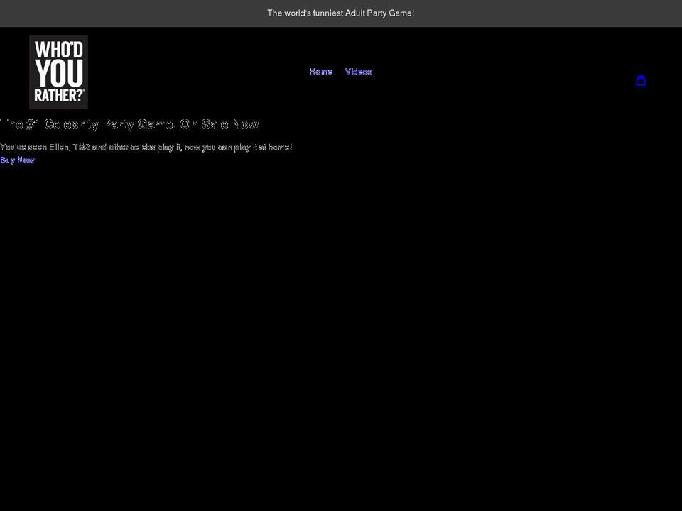 whodyourather.com shopify website screenshot