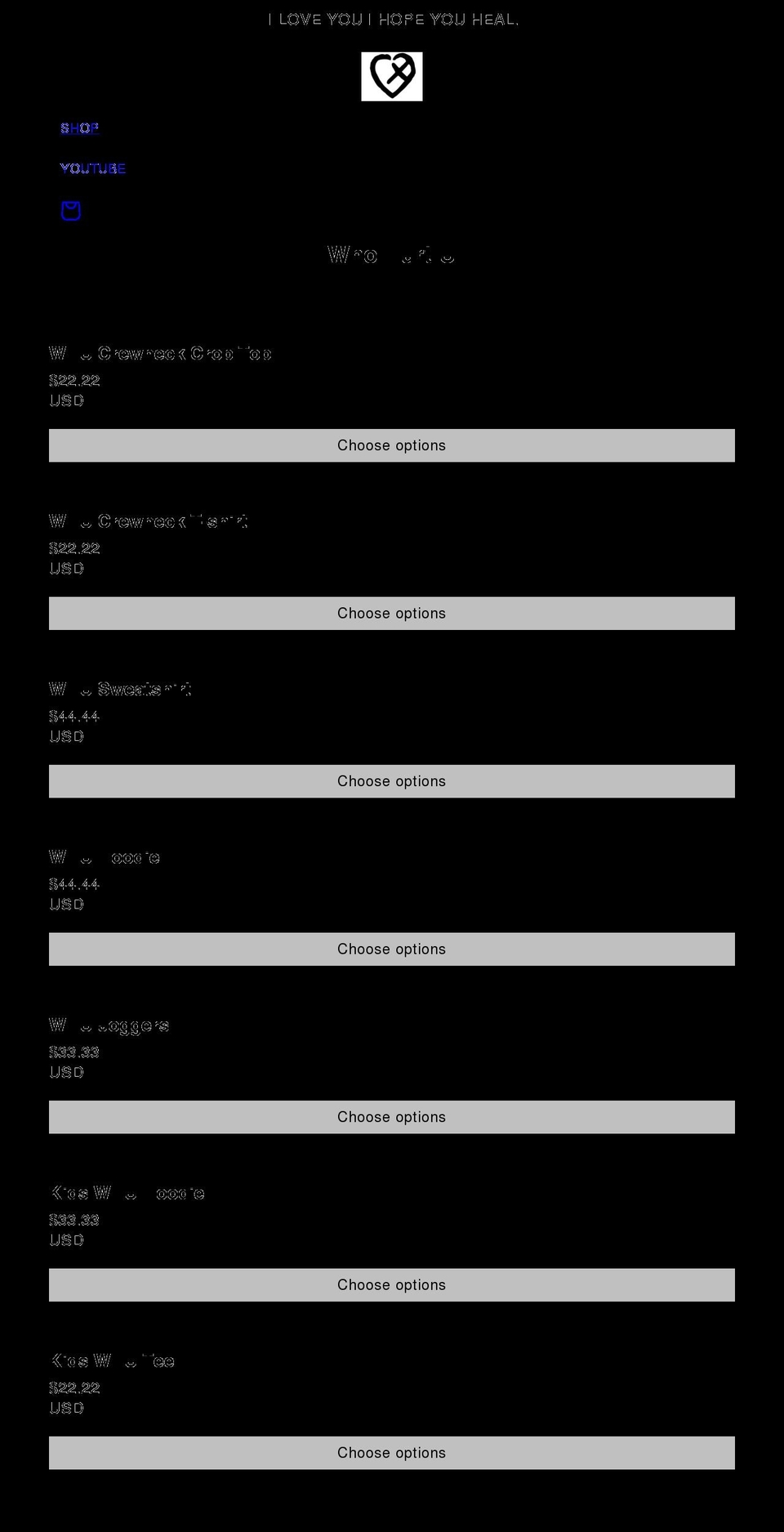 whohurtu.com shopify website screenshot