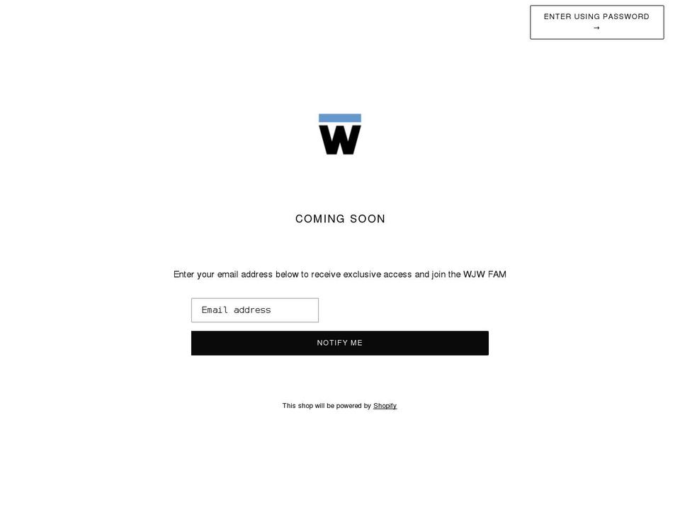 whojungwoo.com shopify website screenshot