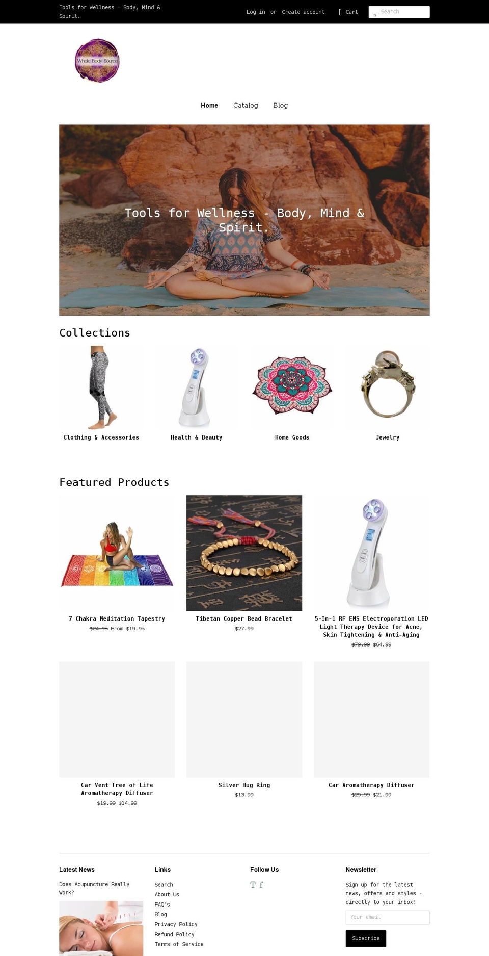 wholebodysource.com shopify website screenshot