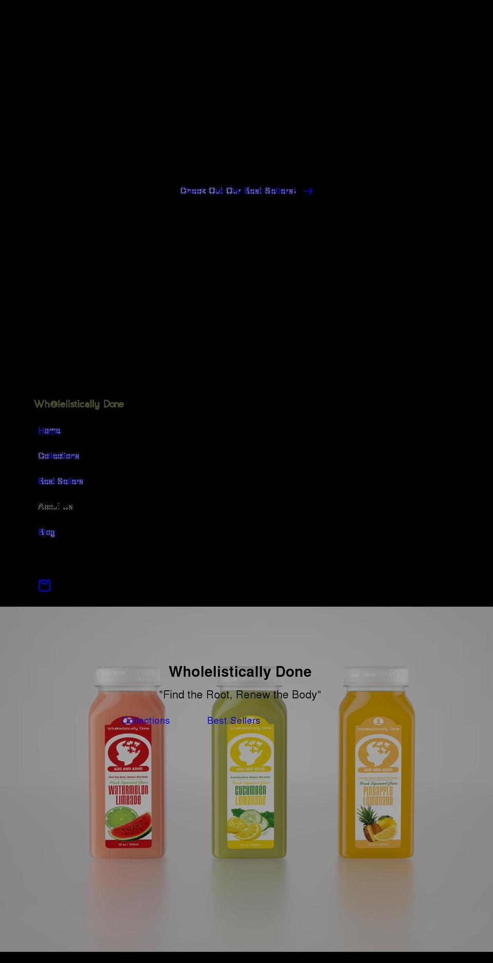 wholelisticallydone.com shopify website screenshot