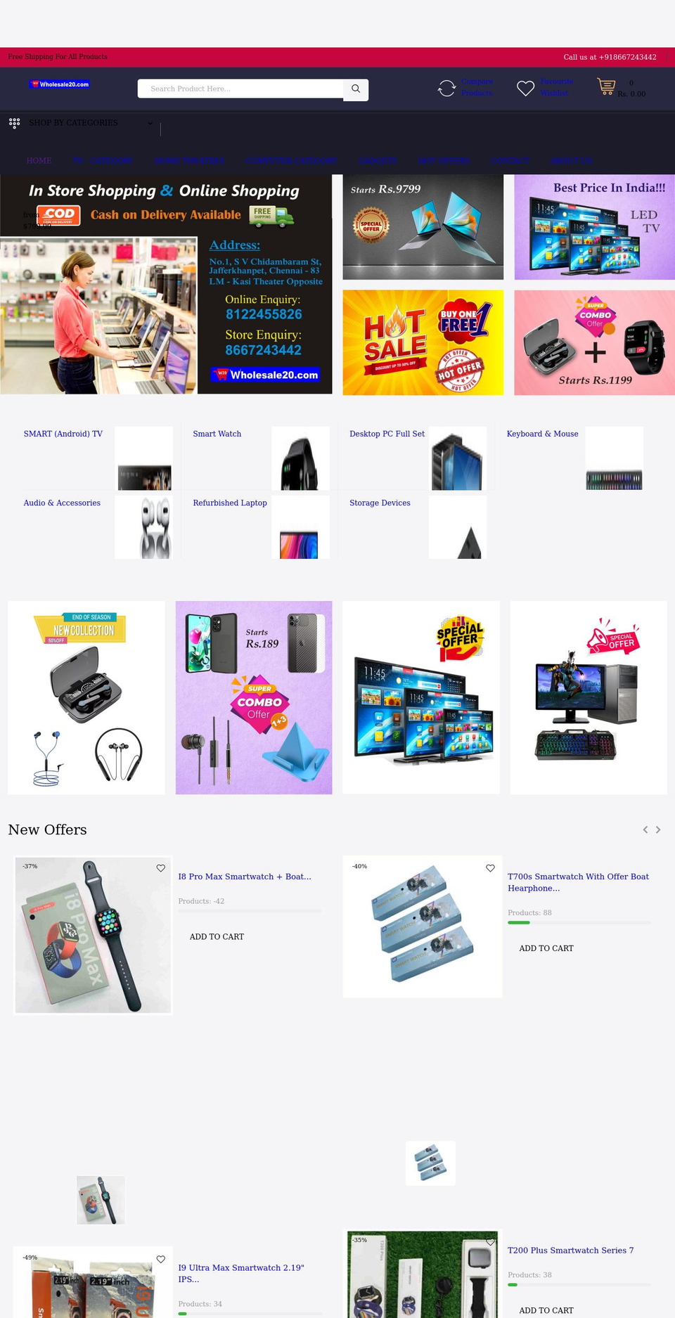 Shopify Theme - January Shopify theme site example wholesale20.com