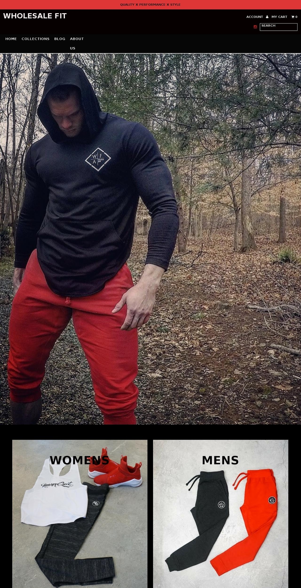 wholesalefitnessapparel.com shopify website screenshot