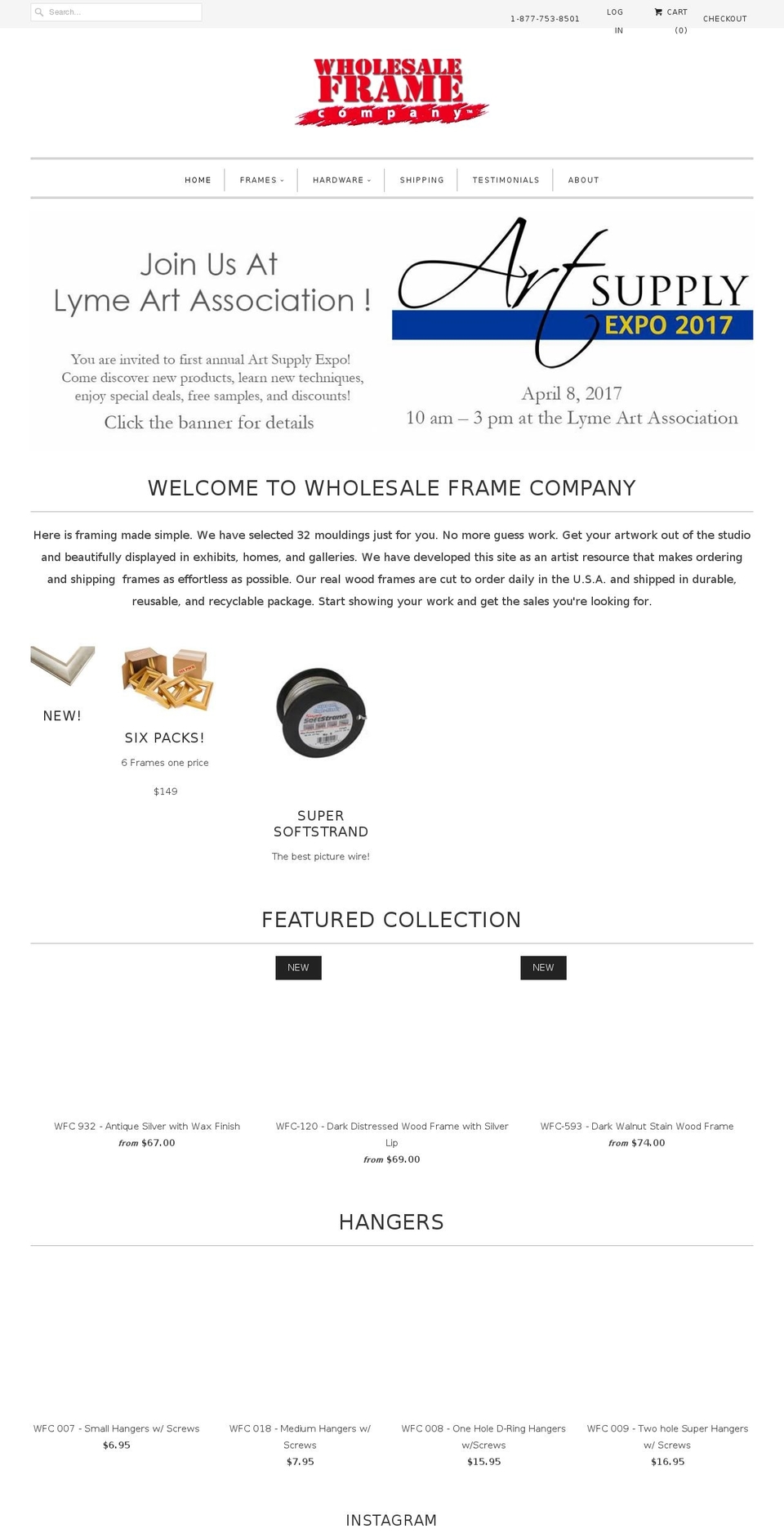 wholesaleframeco.com shopify website screenshot