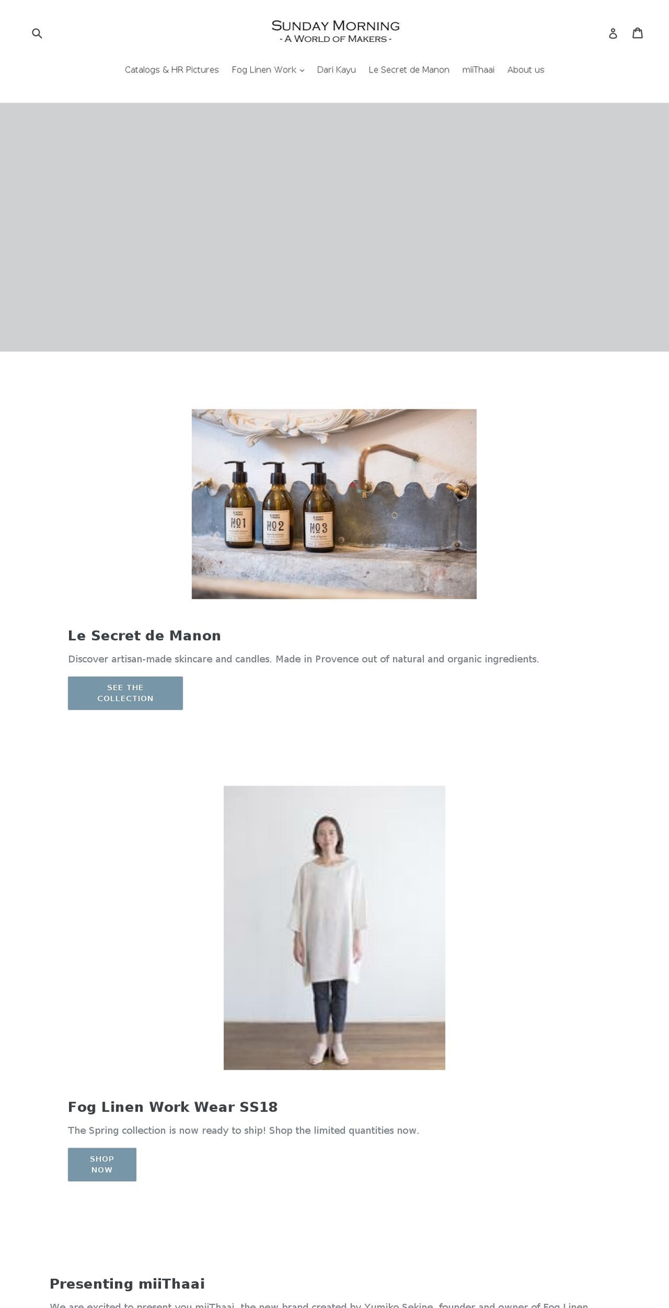 wholesalesundaymorning.com shopify website screenshot