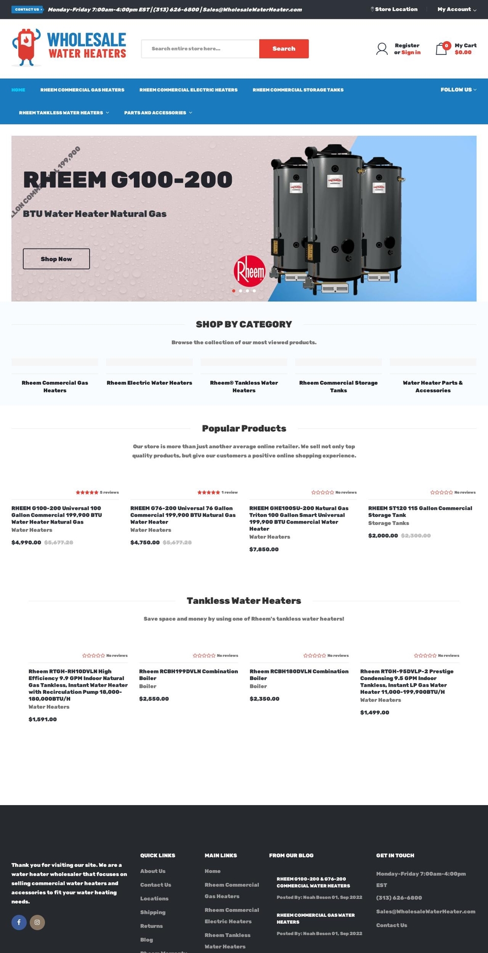 Sneaker Shopify theme site example wholesalewaterheater.com