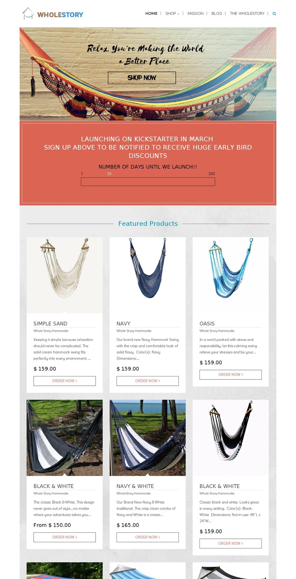 wholestorycollective.com shopify website screenshot