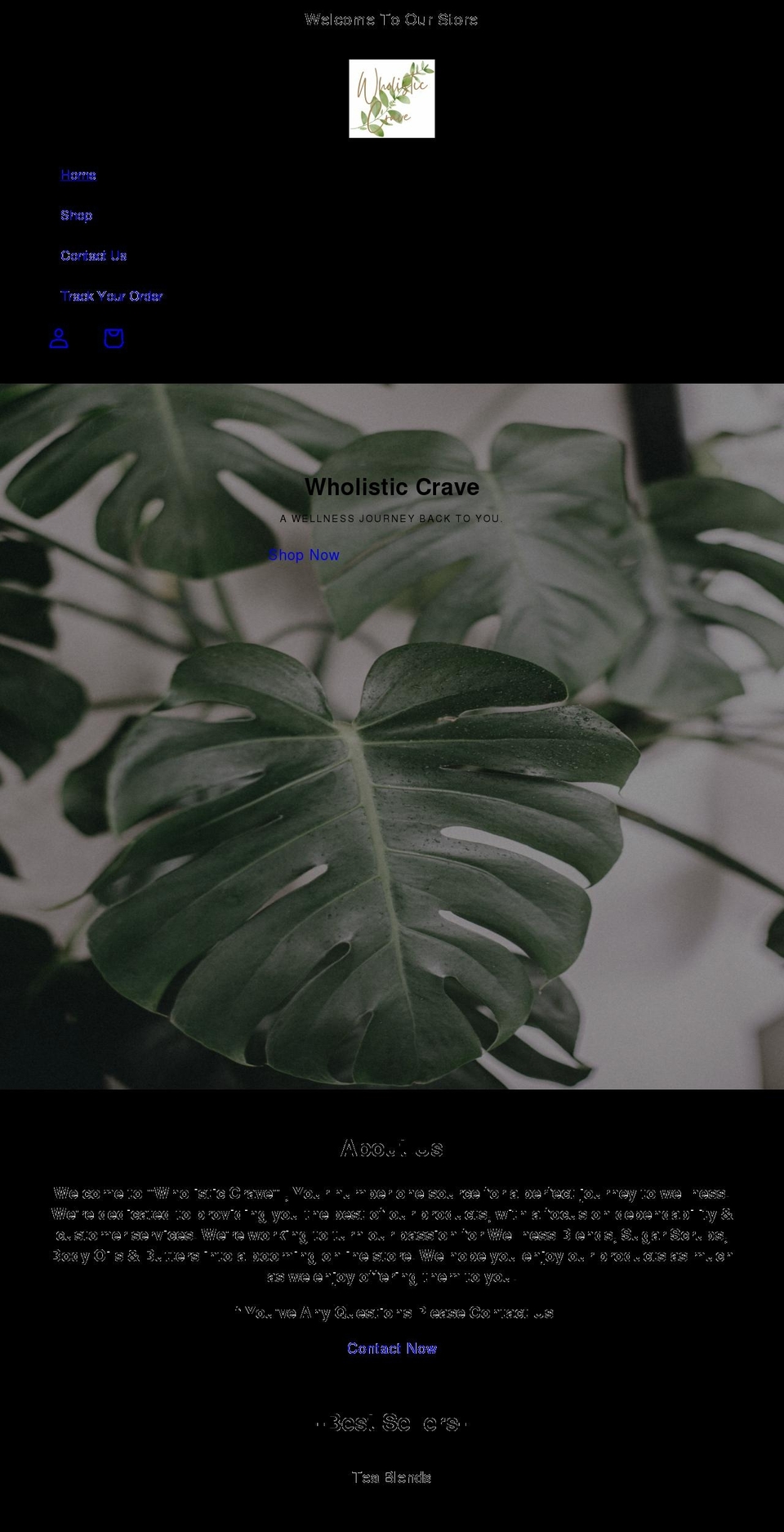 wholisticcrave.com shopify website screenshot