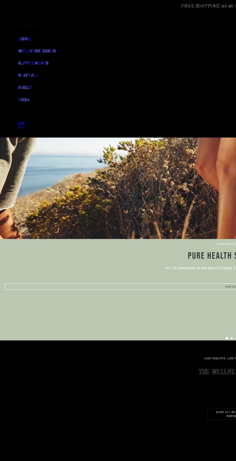 wholisticvip.com shopify website screenshot