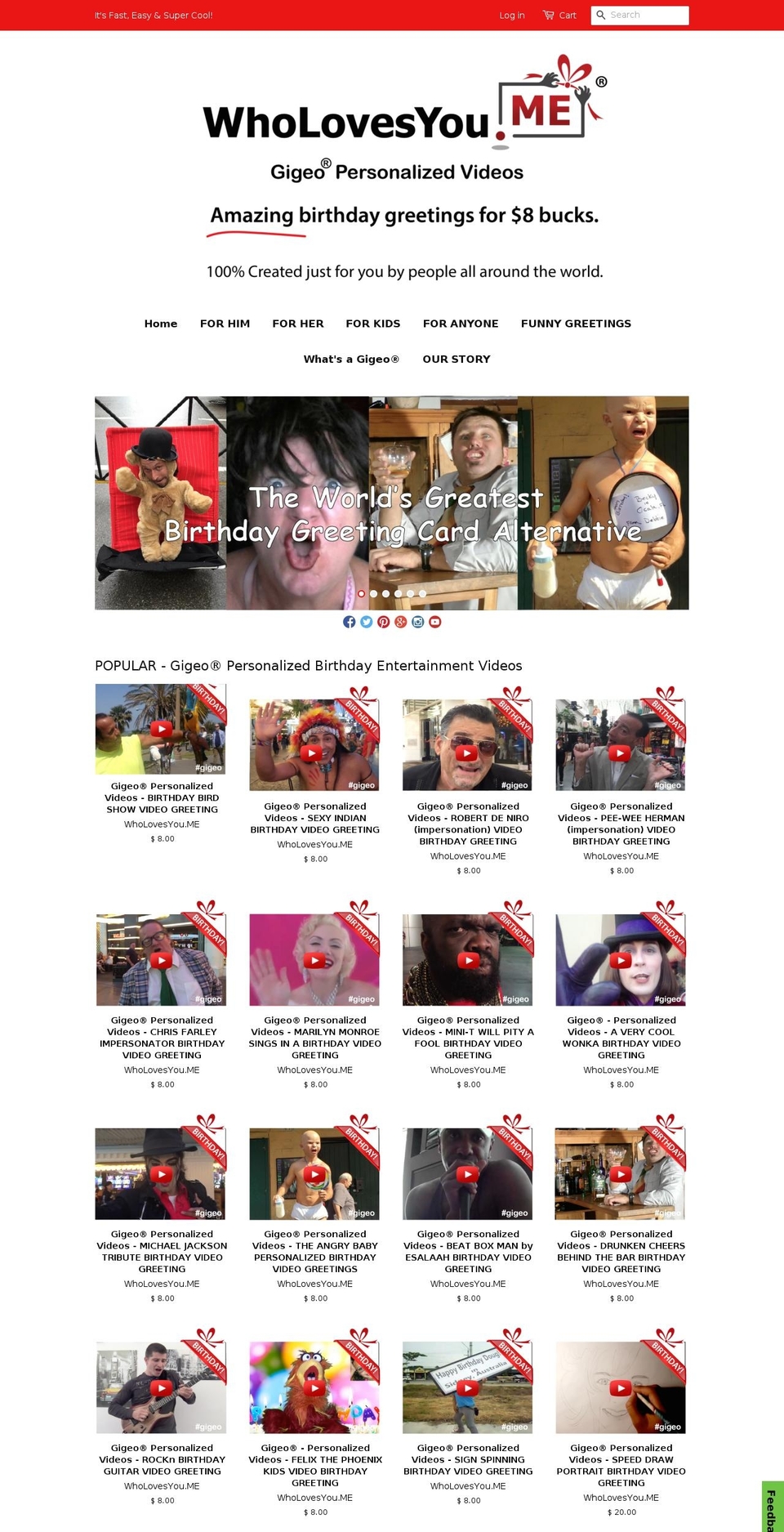 wholovesyoume.com shopify website screenshot