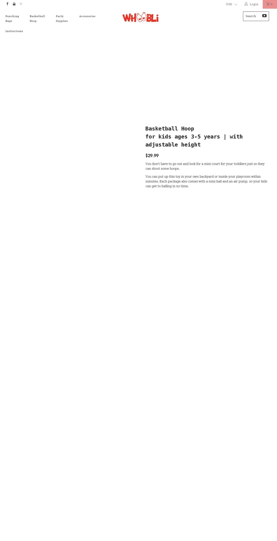 whoobli.com shopify website screenshot