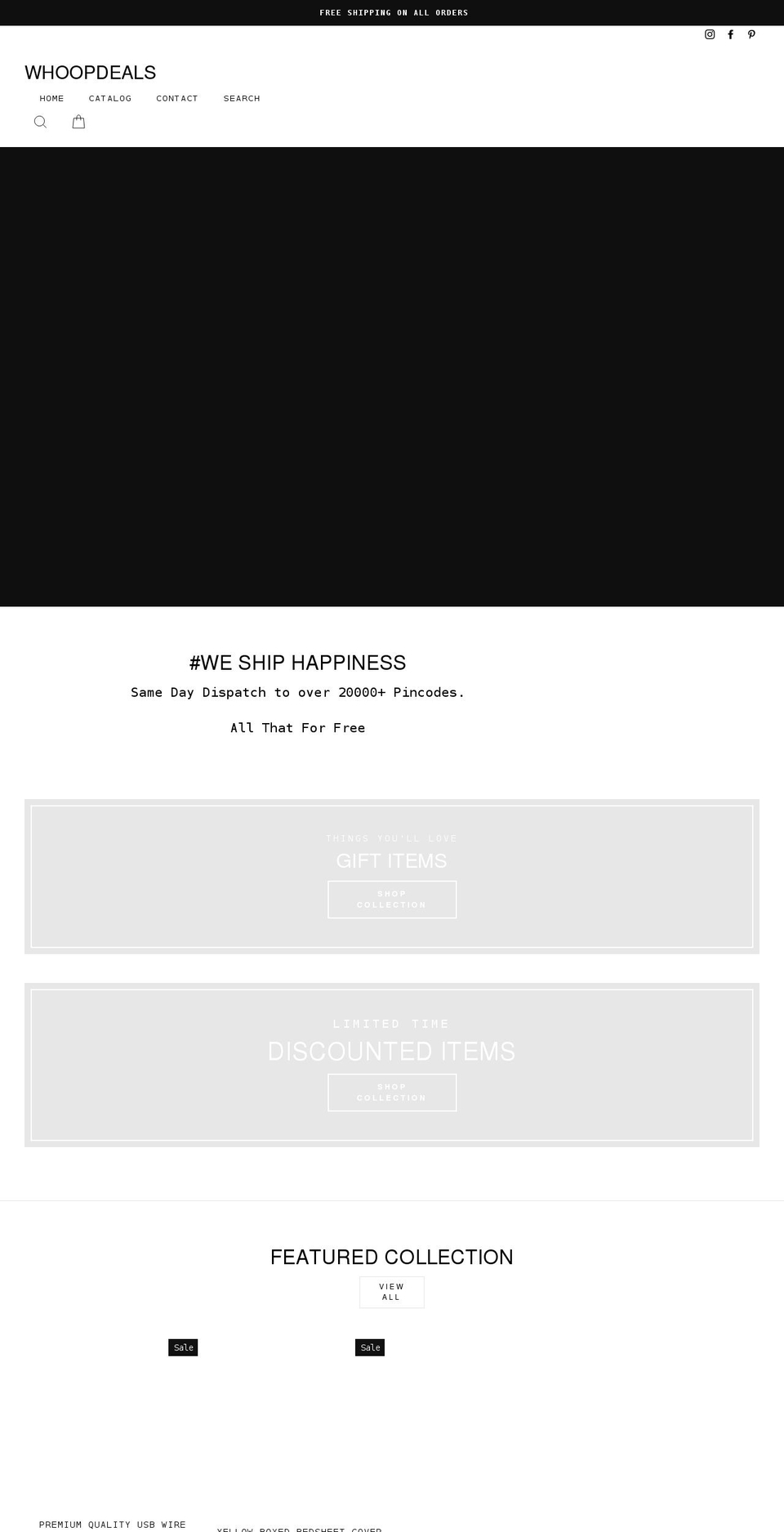 whoopdeal.com shopify website screenshot