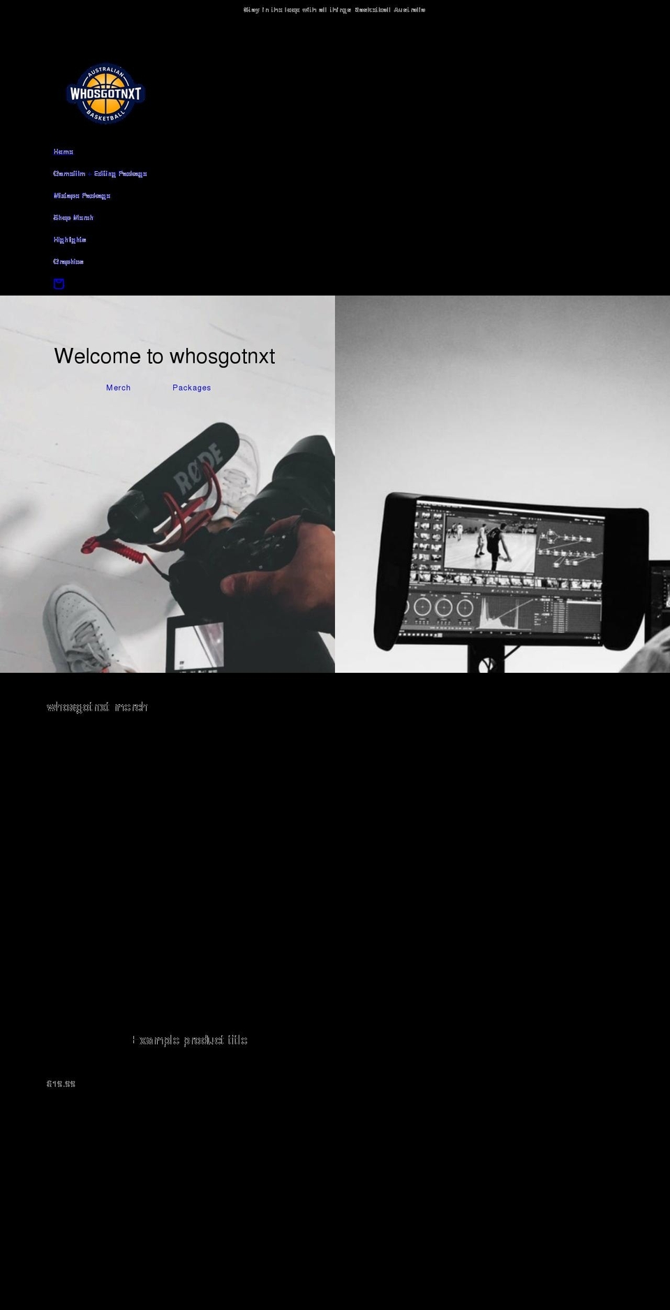 whosgotnxt.com shopify website screenshot