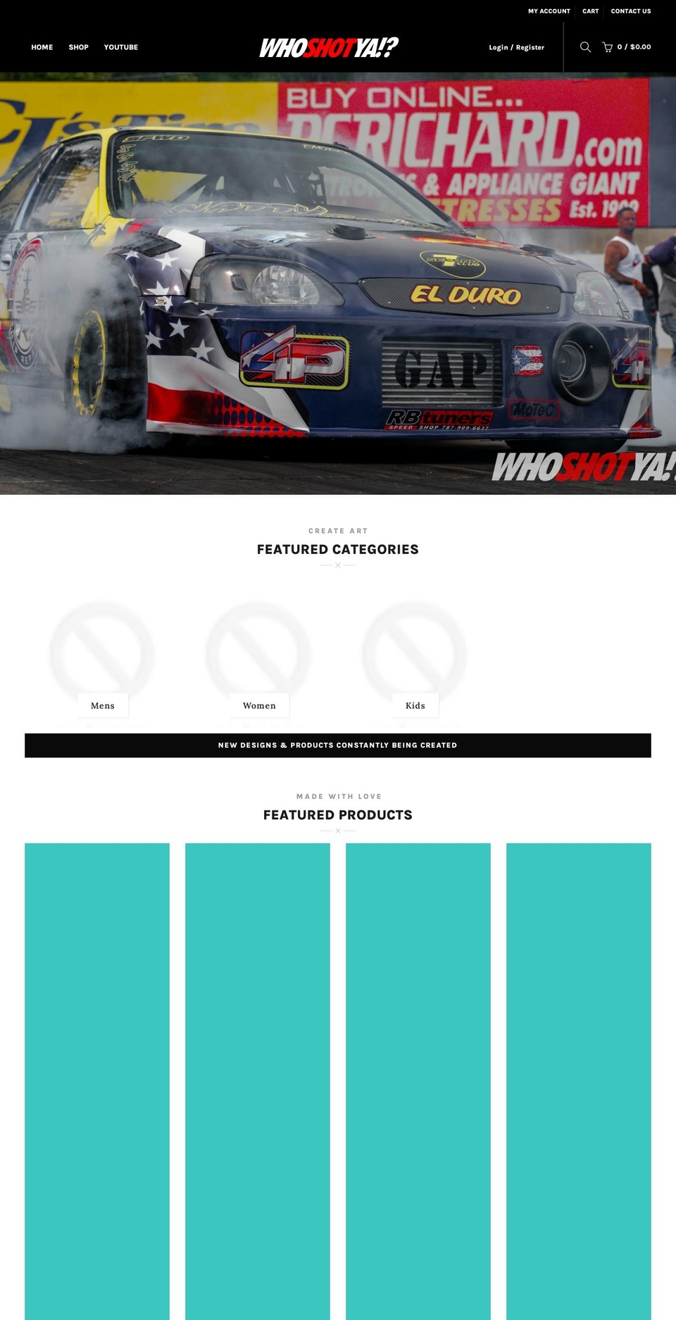 whoshotyatv.com shopify website screenshot